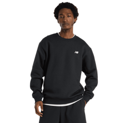 Herren Sweatshirts - New Balance Linear Graphic Crew - Black-Black