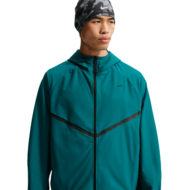 Nike Tech Hoodies Heren - Teal - Maat XS - Poly Woven