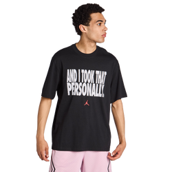 Men T-Shirts - Jordan Sport Dri-fit - Black-White-University Red