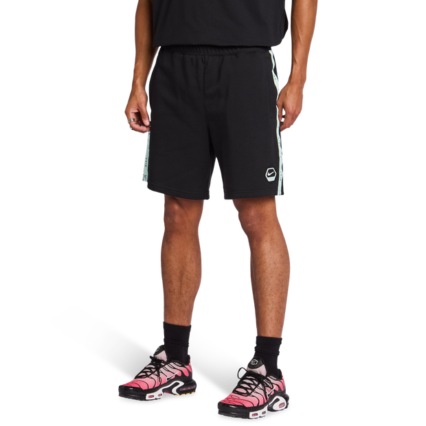 City Side Herren Kurze Hosen - Schwarz - Größe M - Baumwoll-Fleece Black M