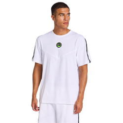 Men T-Shirts - Nike City Side - White-White-Electric Green