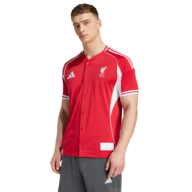 Adidas Liverpool Fc Us Pack Shirt Men T-Shirts - Red - Size M - Poly Mesh