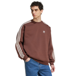 Homme Sweats - adidas Adicolor Oversized Sweatshirt - Auburn-Off White