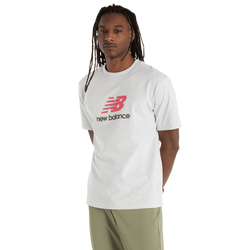 Homme T-Shirts - New Balance Athletics Logo T-shirt - Ash Heather-Ash Heather