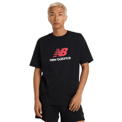Homme T-Shirts - New Balance Athletics Logo T-shirt - Black-Black