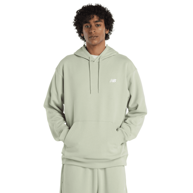 New Balance Terry Hoodies Heren - Groen - Maat M - Katoen Jersey