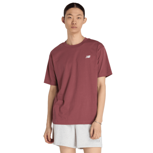 New Balance Sport Essentials Cotton T-shirt T-shirts Heren - Rood - Maat S - Katoen Jersey