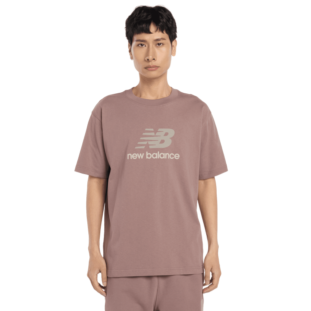 New Balance Athletics Logo T-shirt Uomo - Magliette Marrone - Taglia XL - Jersey di cotone