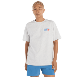 Homme T-Shirts - New Balance Athletics Premium Logo T-shirt - Ash Heather-Ash Heather