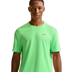 Men T-Shirts - Nike Miler - Illusion Green-Reflective Silv