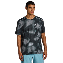 Heren T-Shirts - Nike Miler - Black-Reflective Silv