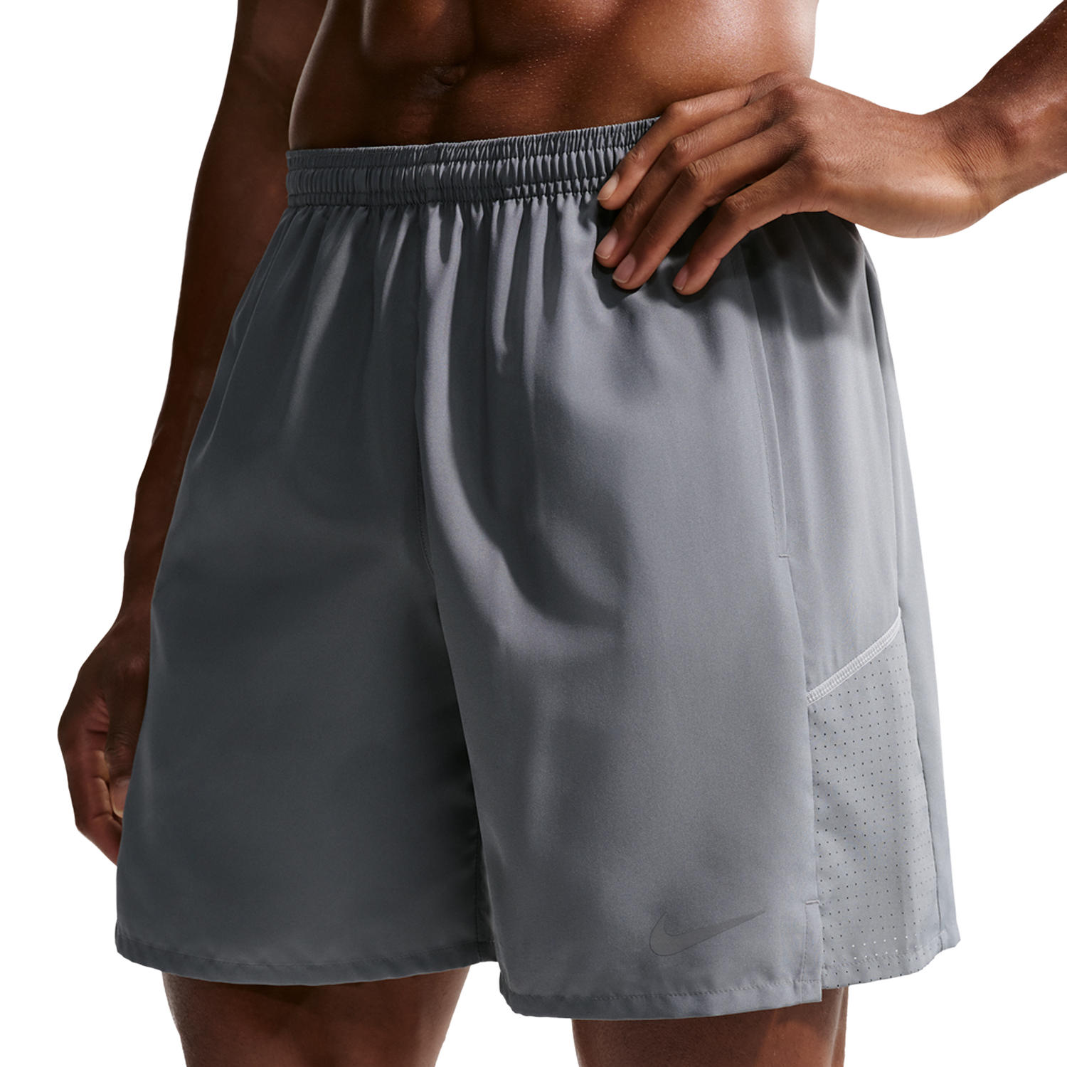 Nike Miler Korte Broeken Heren - Grijs - Poly Woven Grey