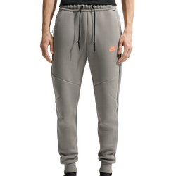 Hombre Pantalones - Nike Tech Fleece - Light Army-Black-Total Orange