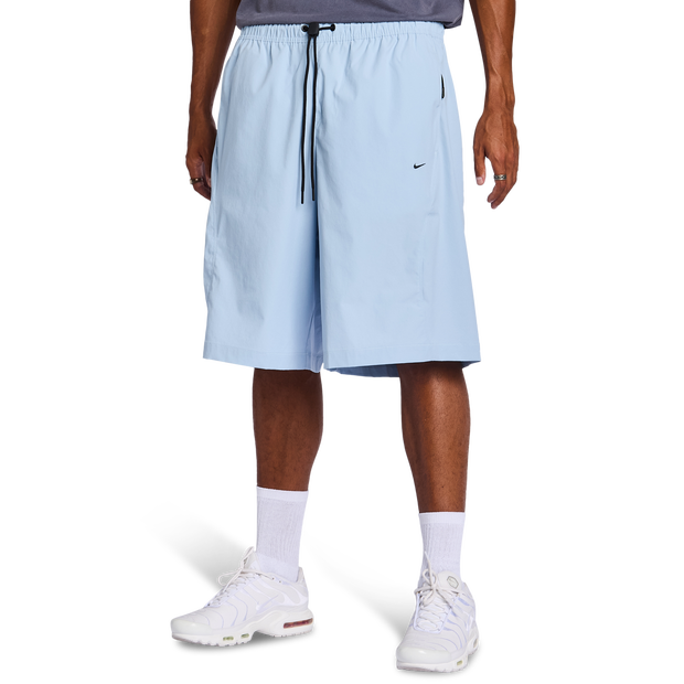 Nike Tech Korte Broeken Heren - Blauw - Maat XS - Poly Woven