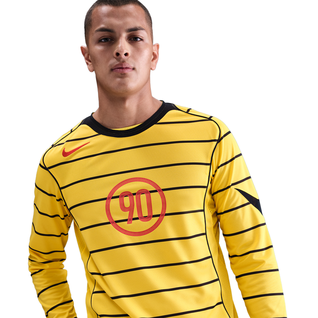 Nike Football Men T-Shirts - Yellow - Size XL - Cotton Jersey