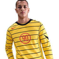 Herren T-Shirts - Nike Total 90 Dri-fit Long-sleeve Football Top - Tour Yellow-Black