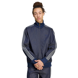 Herren Track Tops - adidas Firebird Denim - Indigo Denim-Indigo Denim-Indigo Denim