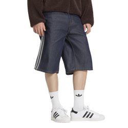 Herren Shorts - adidas Firebird Denim Jort - Indigo Denim-Indigo Denim-Indigo Denim