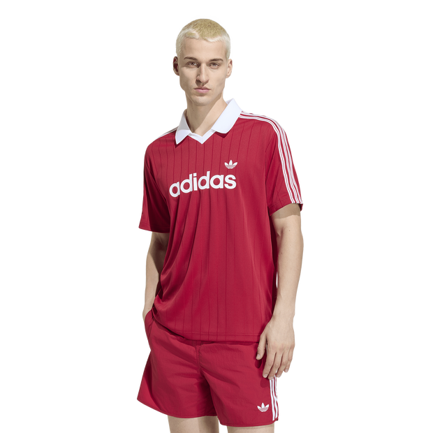 Stripes Herren T-Shirts - Rot - Größe L - Poly Jersey Red L