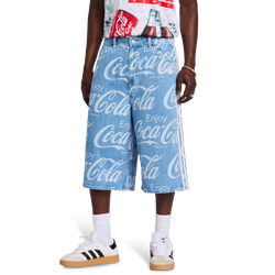 Heren Korte Broeken - adidas Coca Cola Denim Jort - Indigo Denim-Indigo Denim-Indigo Denim