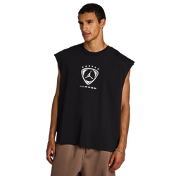 Men Vests - Jordan Brooklyn - Black-Metallic Silver