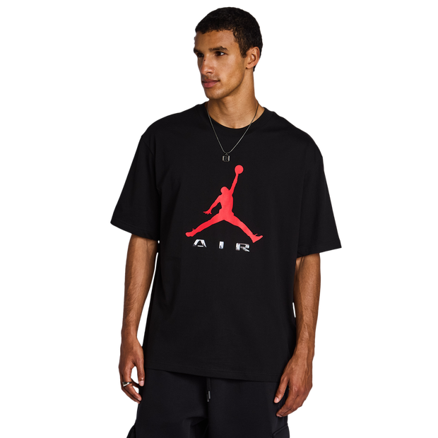 Jordan Brooklyn T-shirts Heren - Zwart - Maat L - Katoen Jersey