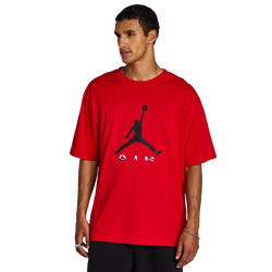 Heren T-Shirts - Jordan Brooklyn - University Red-Black
