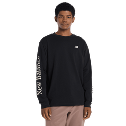 Herren T-Shirts - New Balance Athletics Classic Long Sleeve - Black-Black