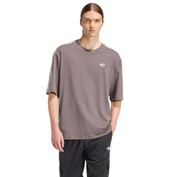 Heren T-Shirts - adidas Adicolor 3-Stripes Oversized T-shirt - Charcoal-Cream White