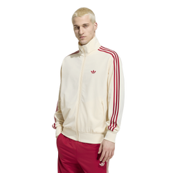 Heren Track Tops - adidas Firebird - Warm Vanilla-Team Victory Red-Warm Vanilla