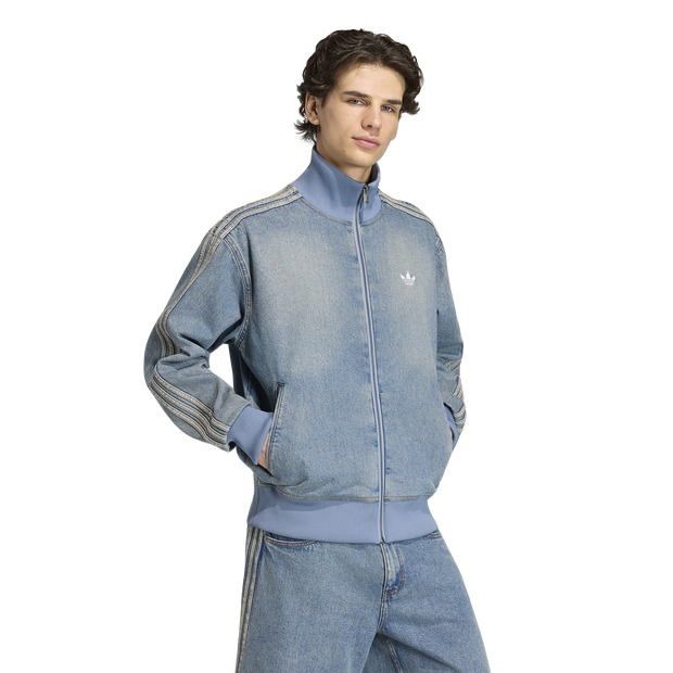 Firebird Herren Trainingsoberteile - Blau - Größe M - Baumwoll-Denim Blue M