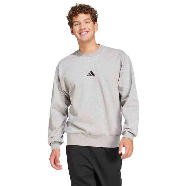 Adidas fleece Homme - Sweats, Gris - Taille L - Jersey de coton