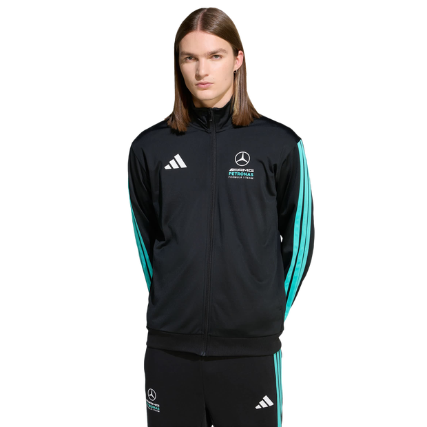 Adidas mercedes Uomo - Top da pista Nero - Taglia L - Poly Mesh