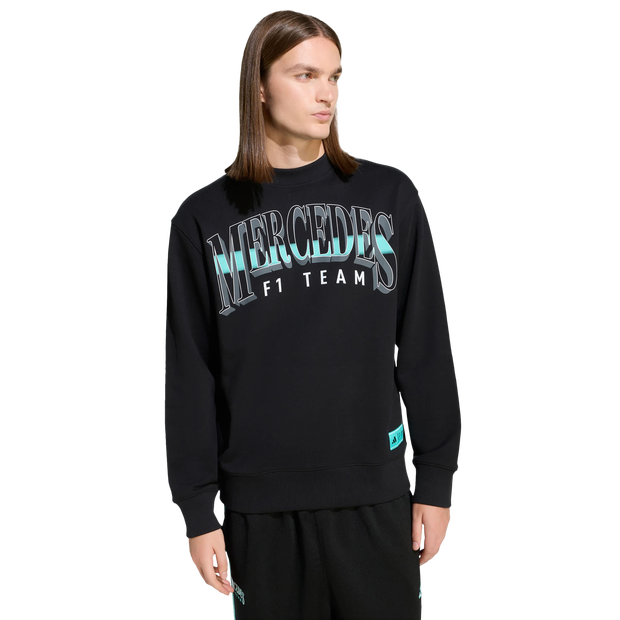 Adidas mercedes Hombre Sudaderas - Negro - Talla XL - Tejido Jersey de algodón