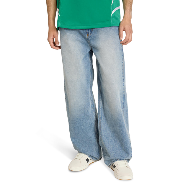 Adidas Denim Pants Uomo - Pantaloni Blu - Taglia Xs - Jersey Di Cotone