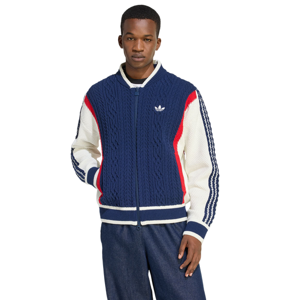 Retro Remix Cardigan Herren Sweatshirts - Blau - Größe XS - Baumwoll-Canvas Blue XS