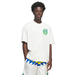 Heren T-Shirts - adidas Originals Basketball Crest T-shirt - Off White-Green