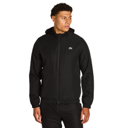 Herren Track Tops - Lacoste Diamond Weave - Black-Black-White