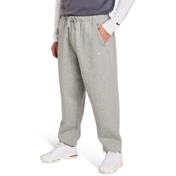 Herren Hosen - Nike Solo Swoosh Cuffed - Dk Grey Heather-Sail-Dk Grey Heather