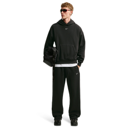 Heren Broeken - Nike Solo Swoosh Bungee - Black-Sail-Black