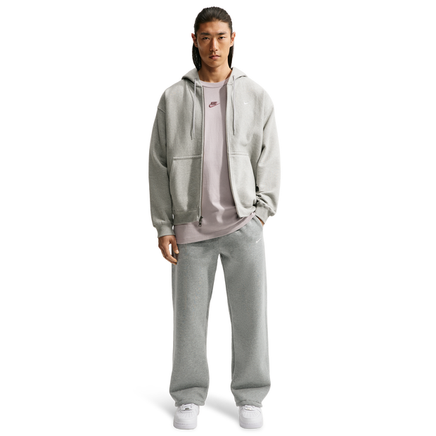 Nike Uomo Grigio Swoosh - Pantaloni - Taglia S - Pile Di Cotone