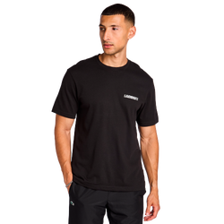 Men T-Shirts - Lacoste Urban Logo - Black-Silver-Black
