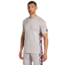 Men T-Shirts - Vrunk Cristal Pink - Cristal Pink-Grey