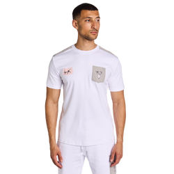 Men T-Shirts - Vrunk Cristal Pink - Cristal Pink-White