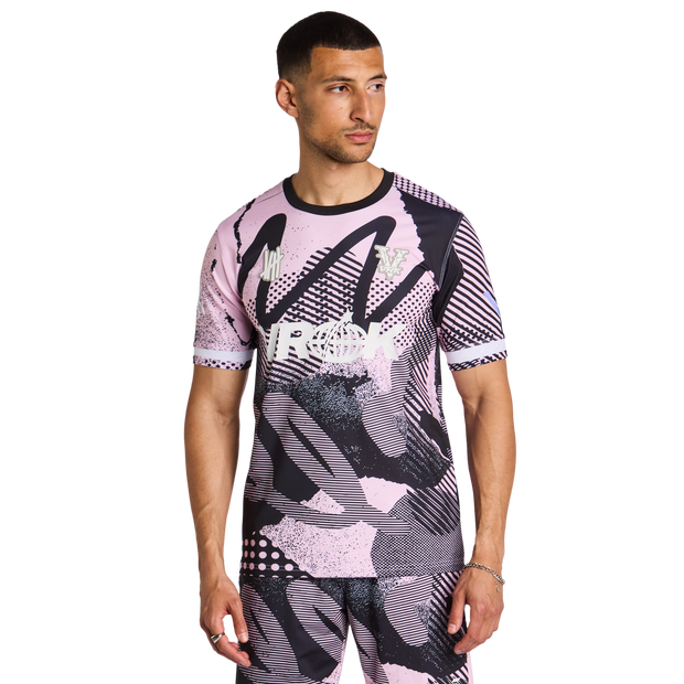Cristal Pink Herren T-Shirts - Rosa - Größe M - Poly Jersey Pink