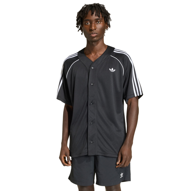 Adicolor Herren Trikots/Replikate - Schwarz - Größe L - Poly Mesh Black L