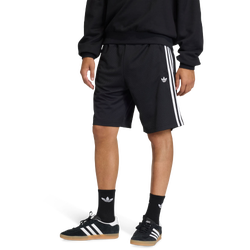 Heren Korte Broeken - adidas Adicolor Mesh Shorts - Black-White