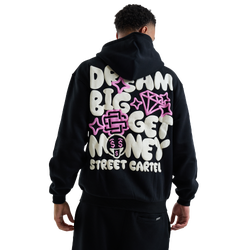 Heren Hoodies - Street Cartel Theory - Black-Ecru