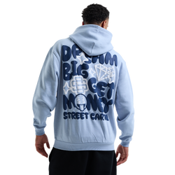 Heren Hoodies - Street Cartel Theory - Light Blue-Navy