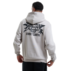 Heren Hoodies - Street Cartel Basement - Light Grey-Black